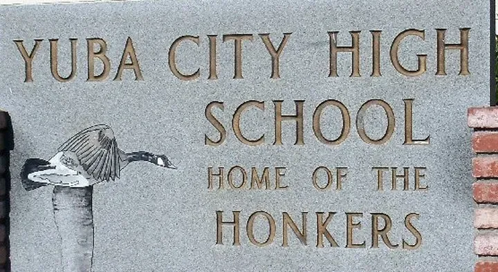 Yuba City High School sign, home of the Honkers, in a Fullmind tutoring case study district