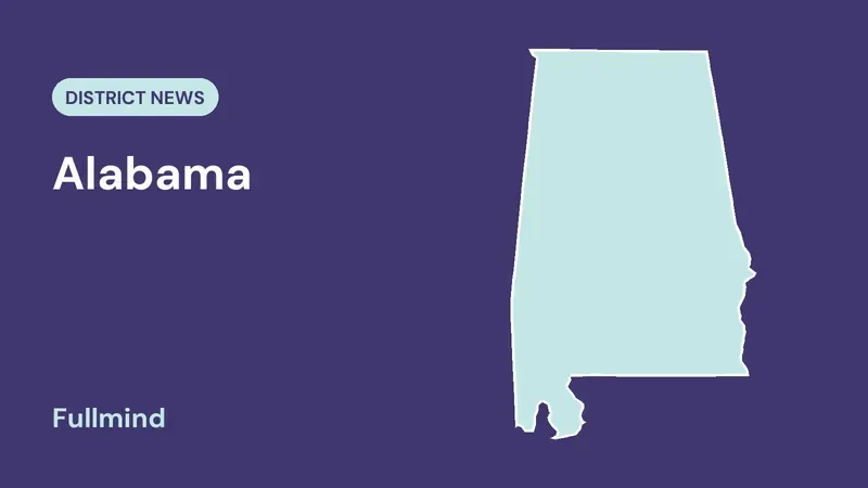 Alabama map for the District News post “Alabama Virtual Schools: Put Oversight in the Contract”