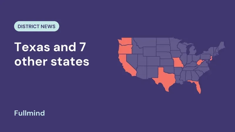 US map highlighting several states for the District News post “The Enrollment Miss Is Structural. Buy Capacity Differently.”