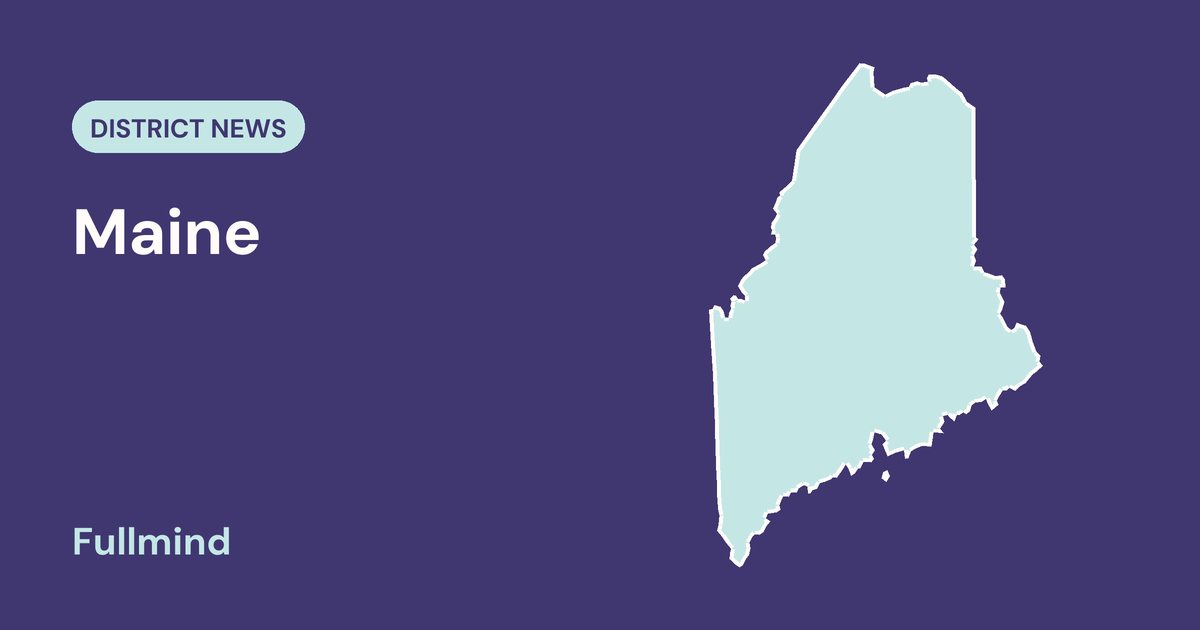 Outline map of Maine