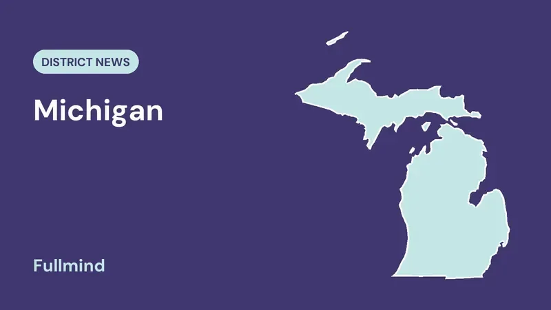Michigan map for the District News post “Michigan's 2026 Teacher Shortage Report and the Mid-Year SPED Vacancy”