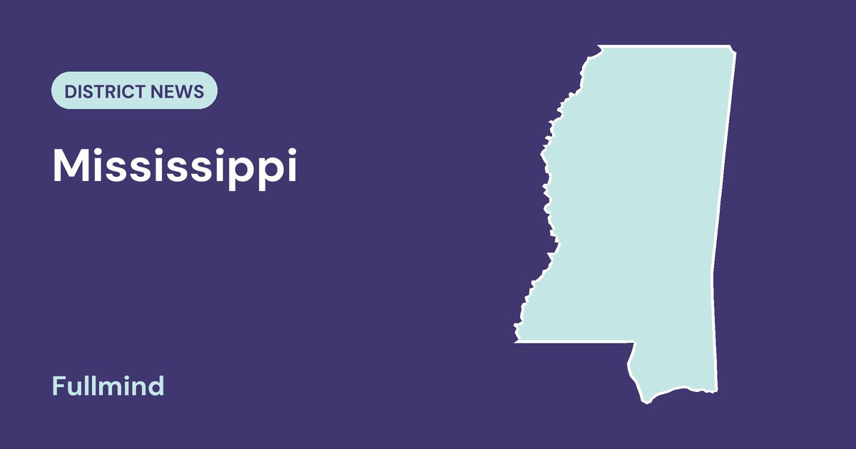 Outline map of Mississippi