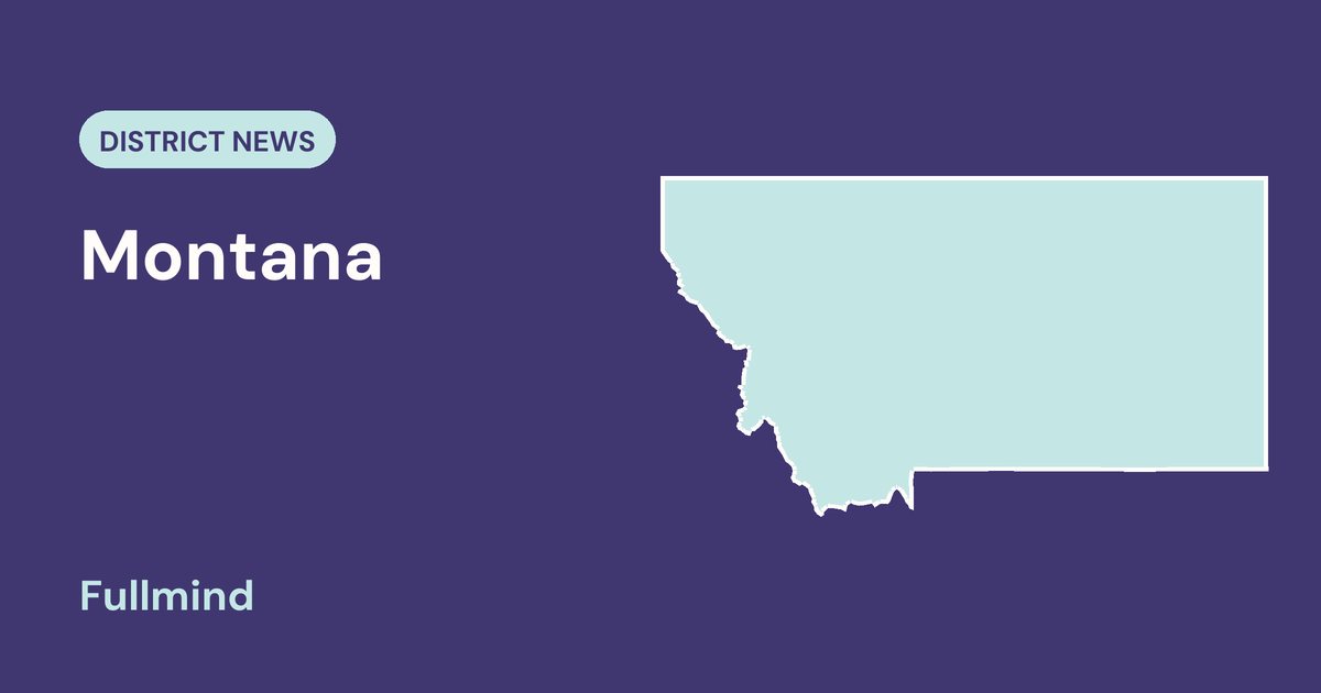 Outline map of Montana