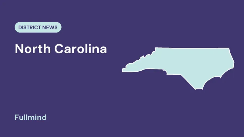 North Carolina map for the District News post “NC's $600K Allotment Gap and Exceptional Children Capacity”
