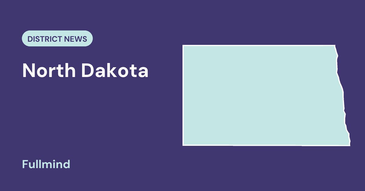 Outline map of North Dakota
