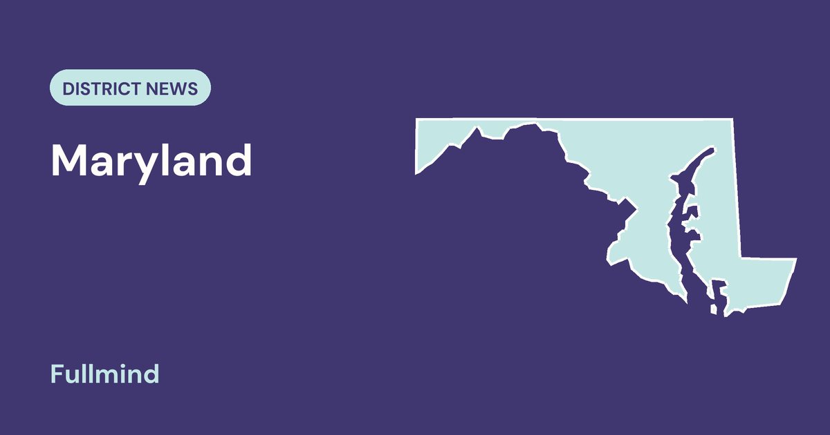 Outline map of Maryland