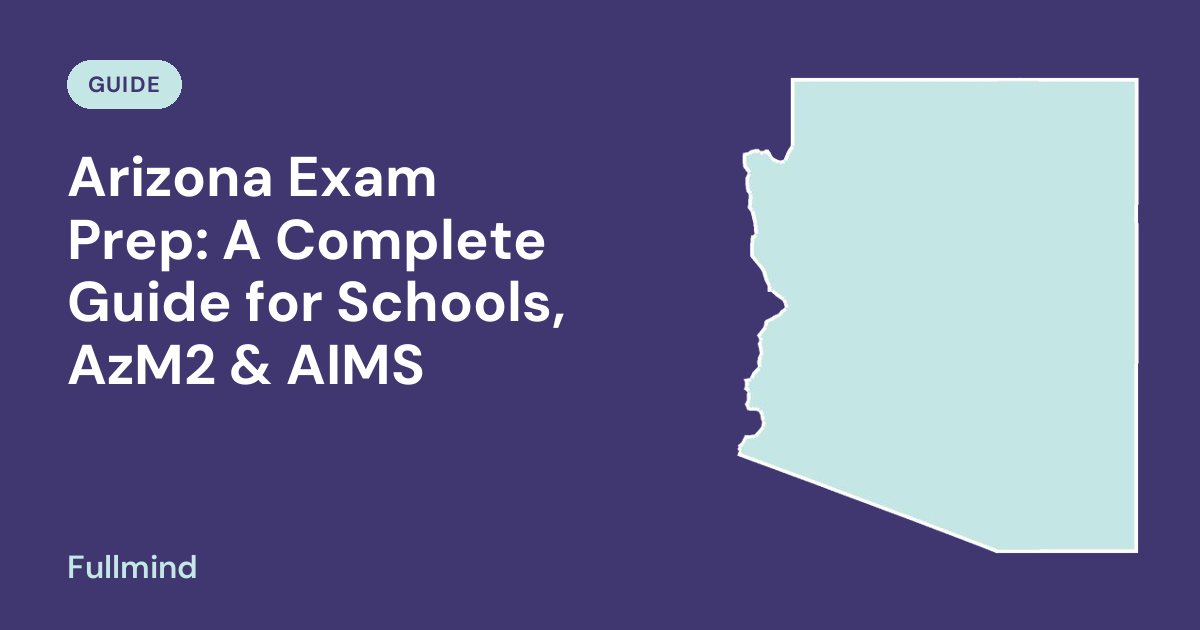 Arizona map for the Fullmind post “Arizona Exam Prep: A Complete Guide for Schools, AzM2 & AIMS”